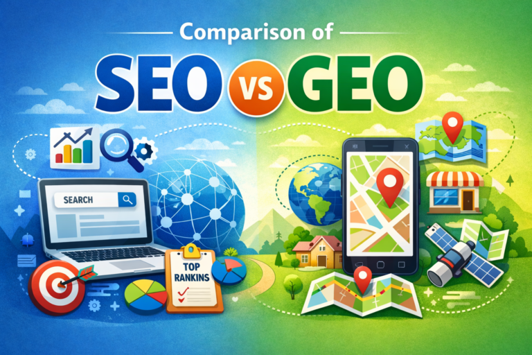 Comparison between SEO and Generative Engine Optimization
